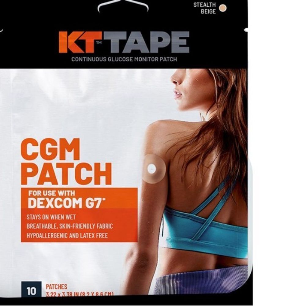 2X KT TAPE CGM PATCH Gluclose Monitor Patches